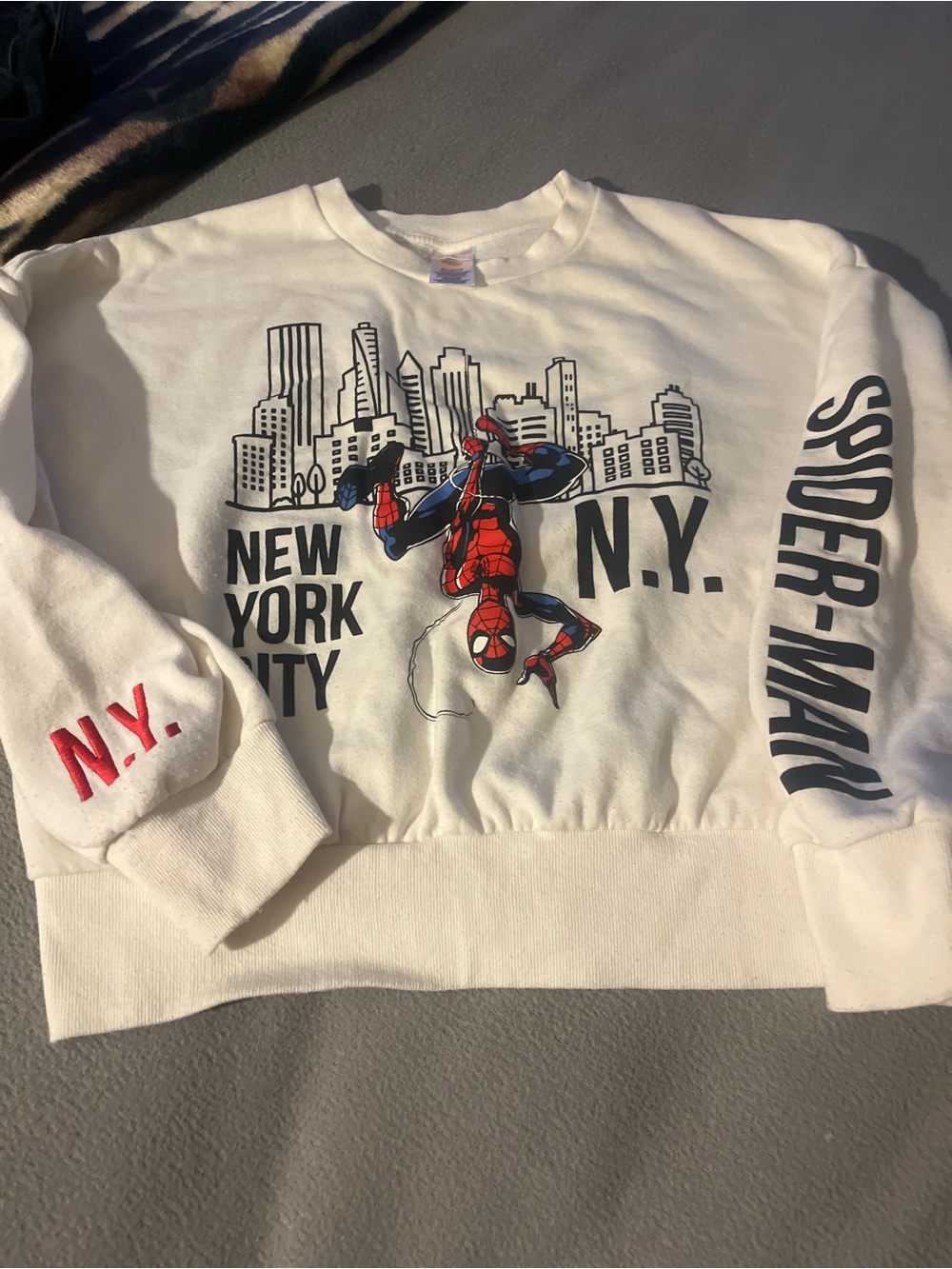 Spider-Man Graphic Crewneck Sweater - white - Picture 2 of 4